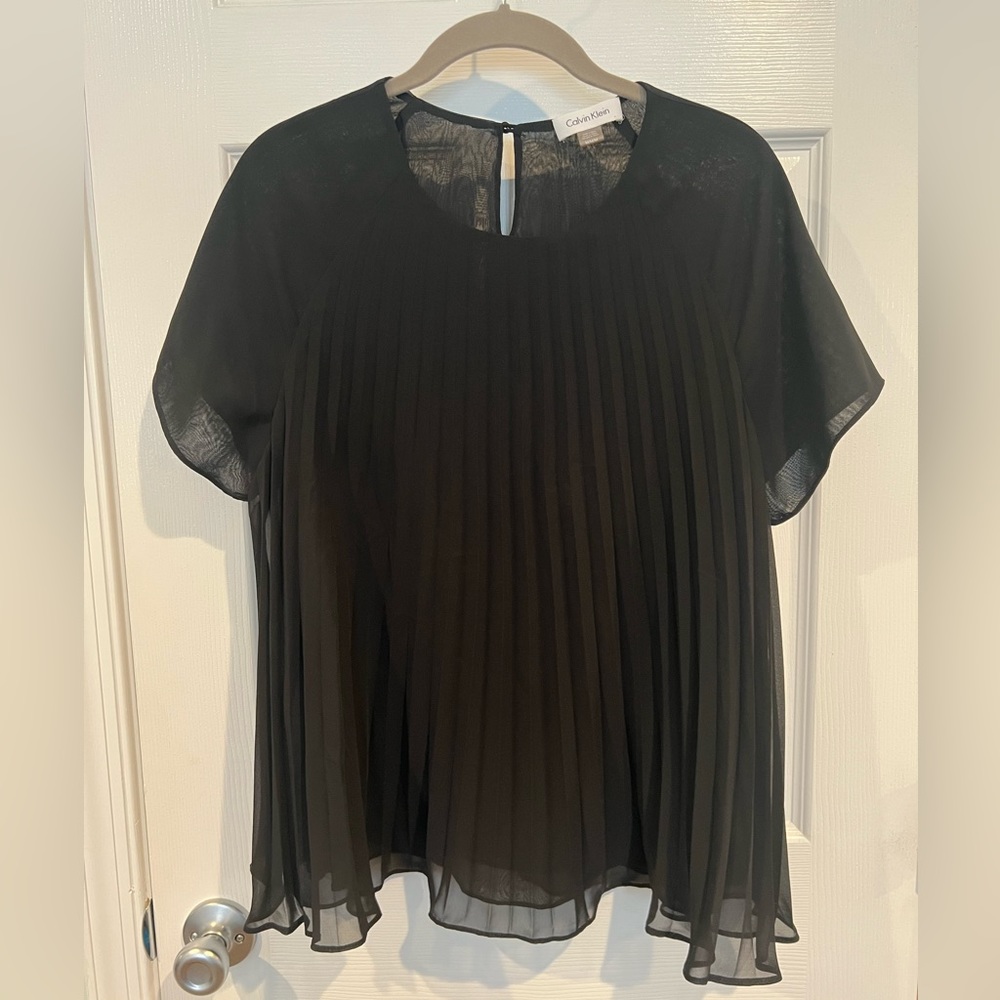 Pleated Calvin Klein Blouse